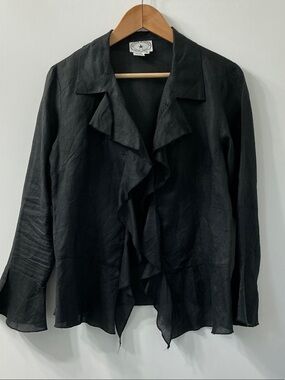 Black Linen Blouse or Jacket